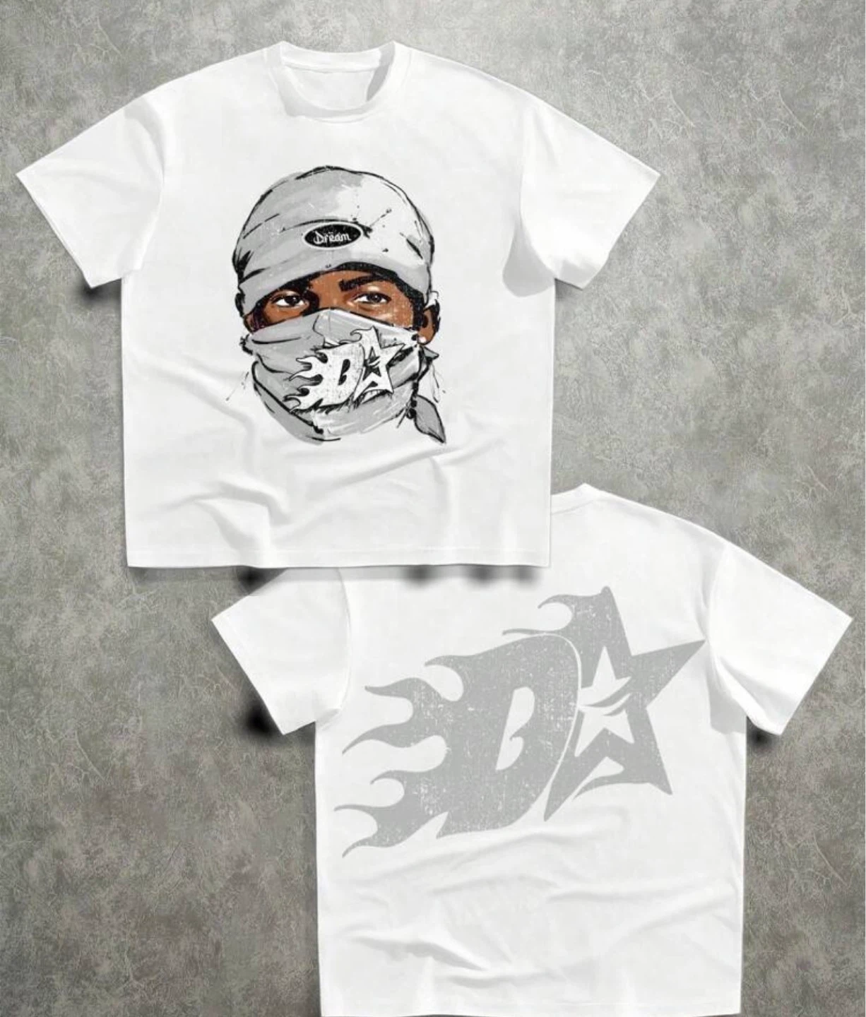 Designer White Graphic T-Shirt