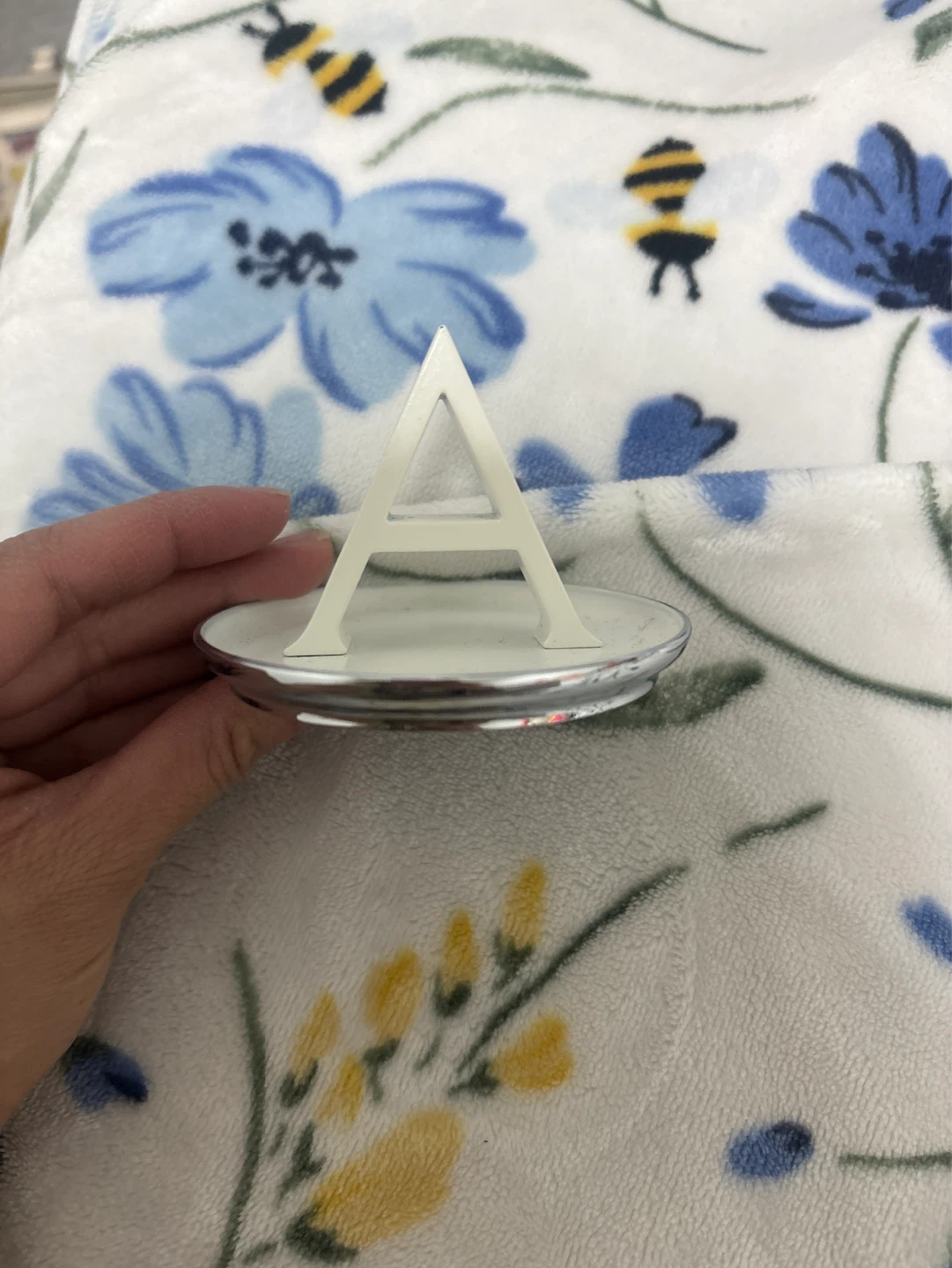 White Letter 'A' Trinket Dish