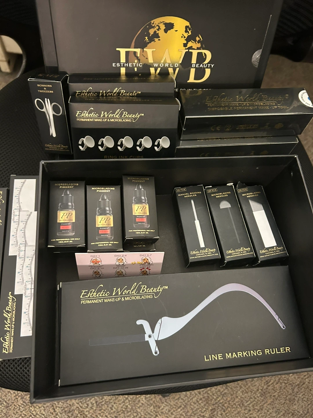 Esthetic World Beauty Microblading Permanent Makeup Kit