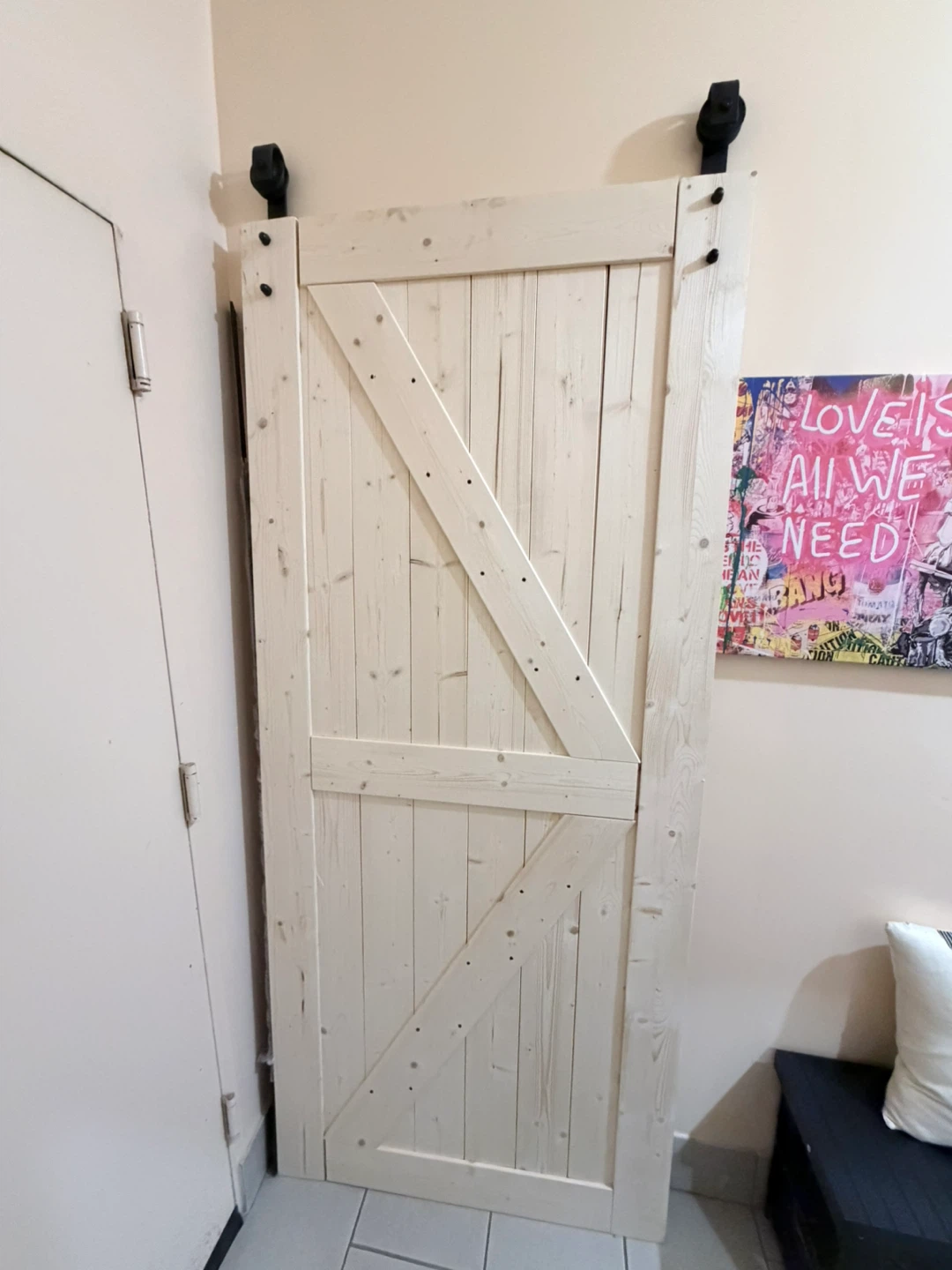 Wood Barn Door with Hardware - photo 2