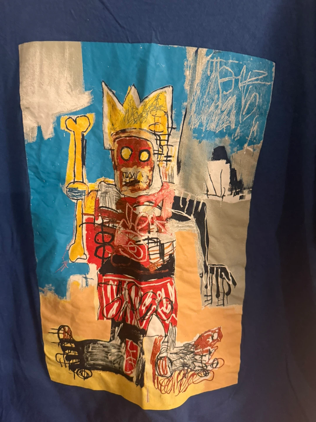 GAP Jean-Michel Basquiat Crown Skeleton Graphic T-Shirt Size L - photo 2