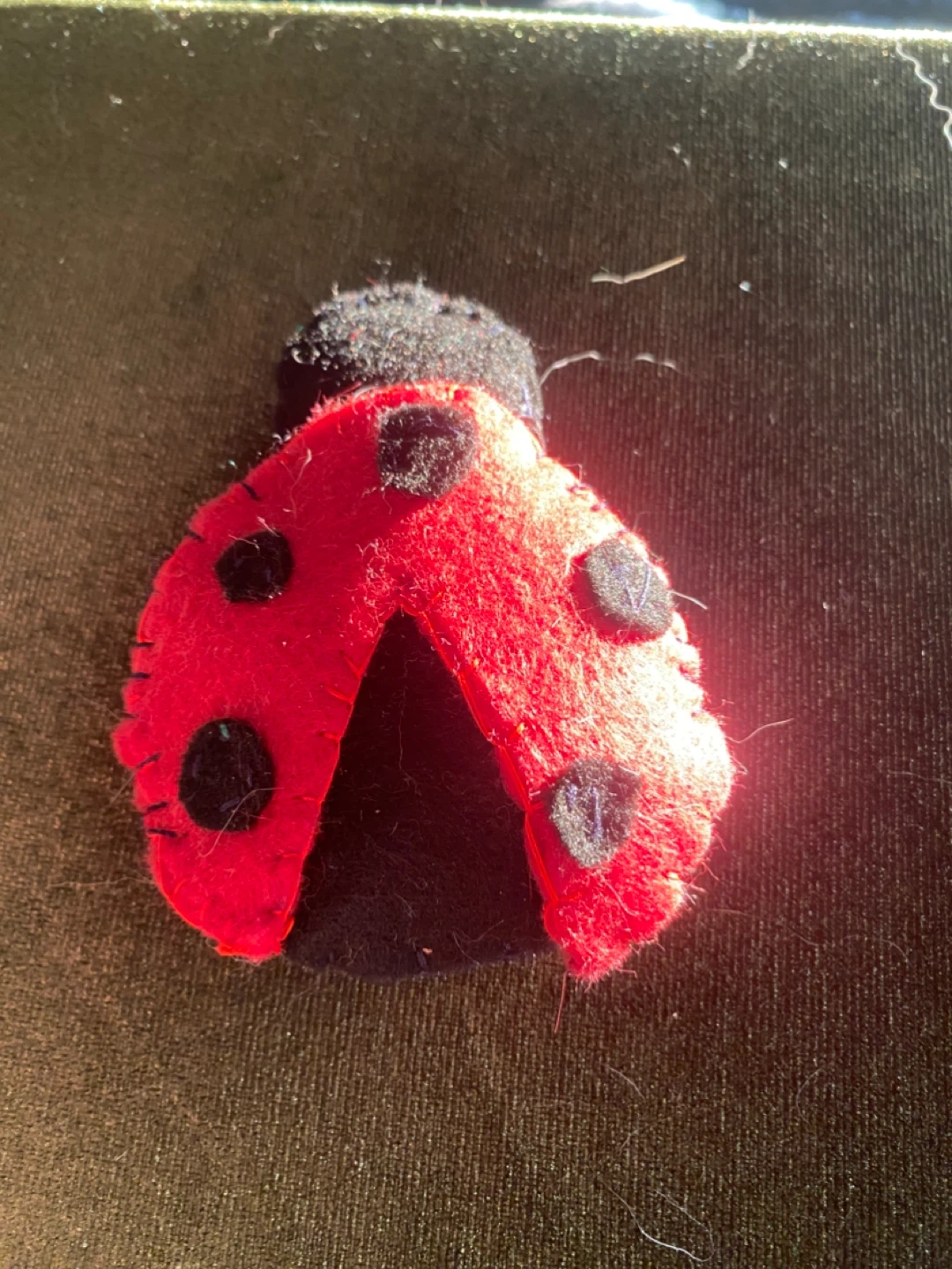 Hand sewn ladybug catnip toys - photo 2