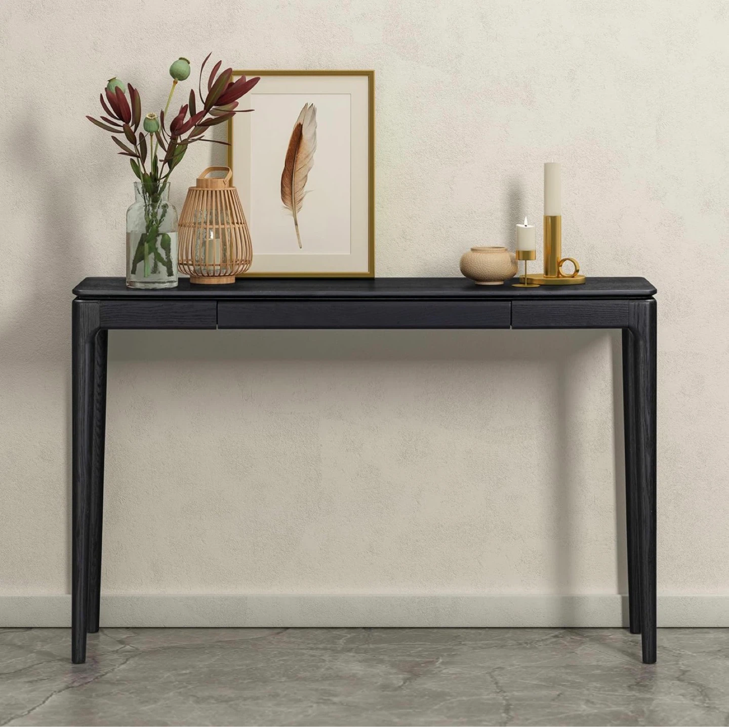 NTC Furniture Black Console Table