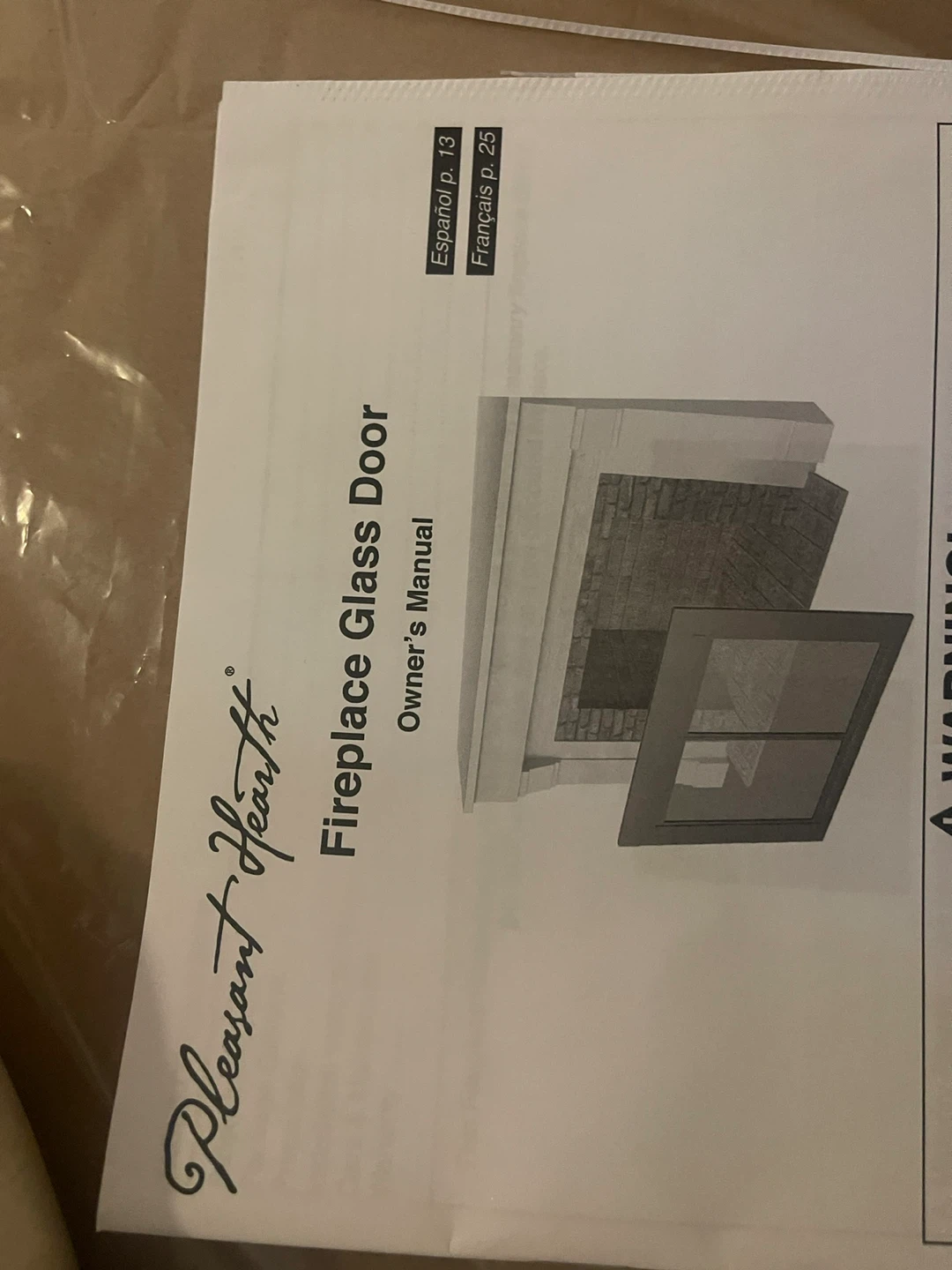 Fireplace Glass Door - Small, Black AT-1000 - photo 2