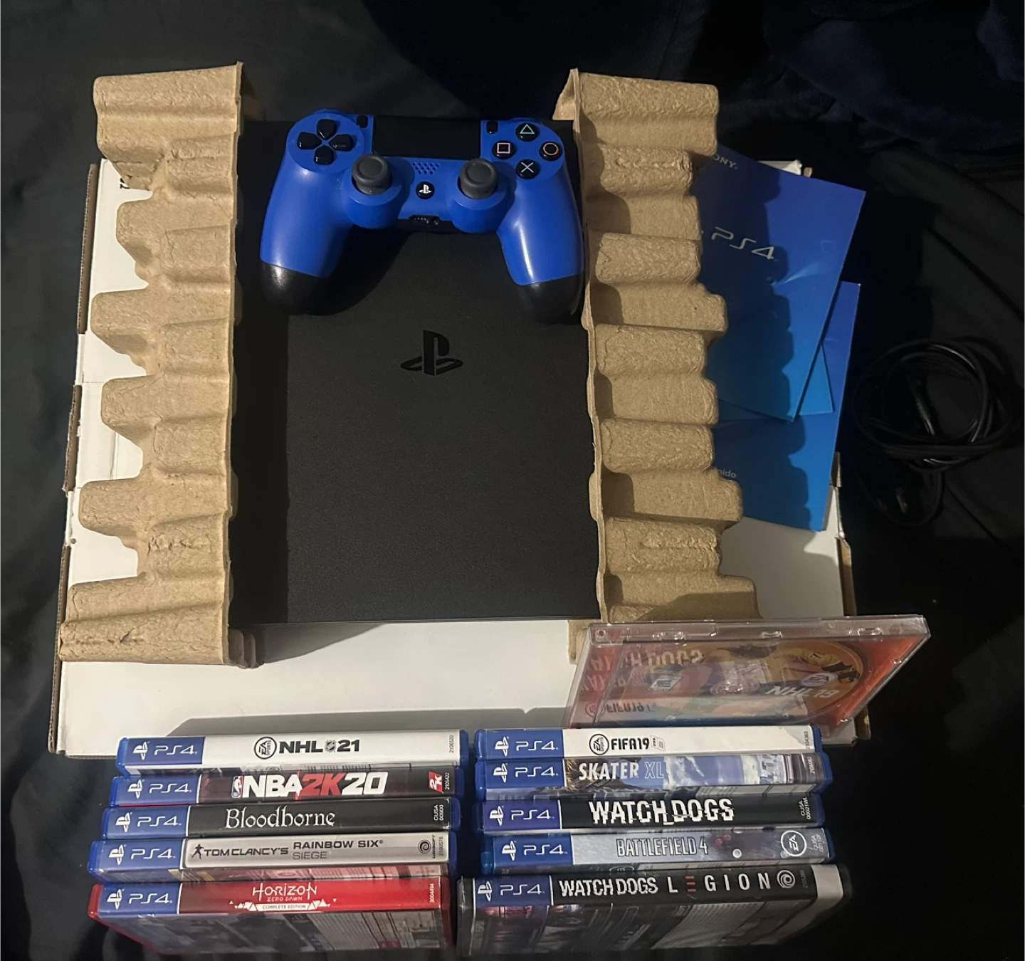 PlayStation 4 Slim Bundle with Controller and Games