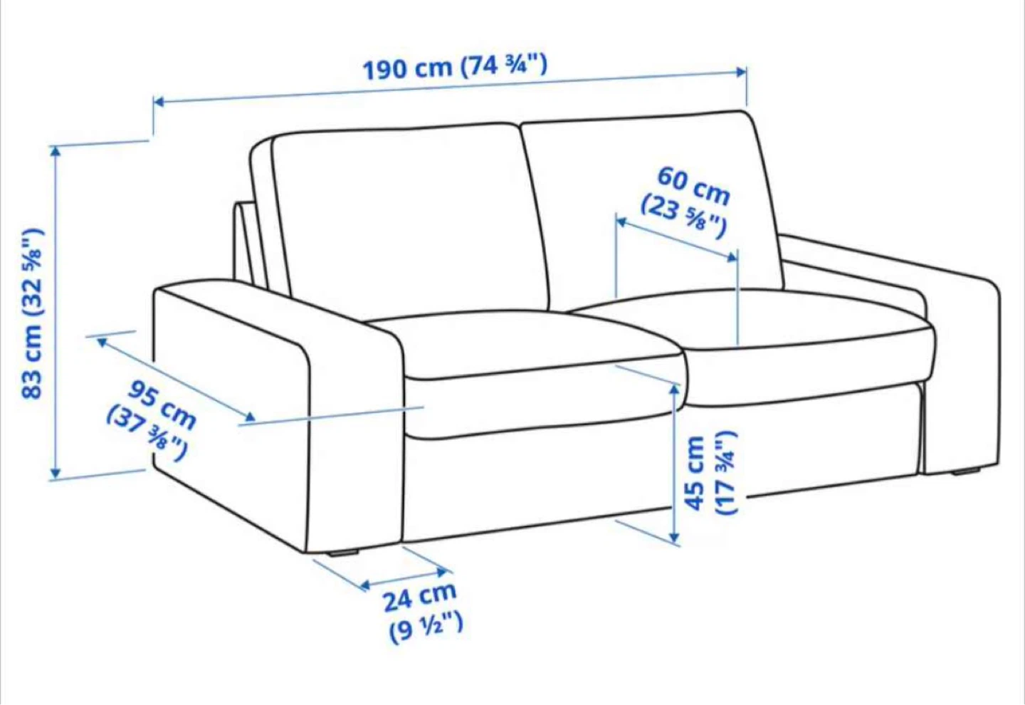 Grey loveseat sofa - photo 3