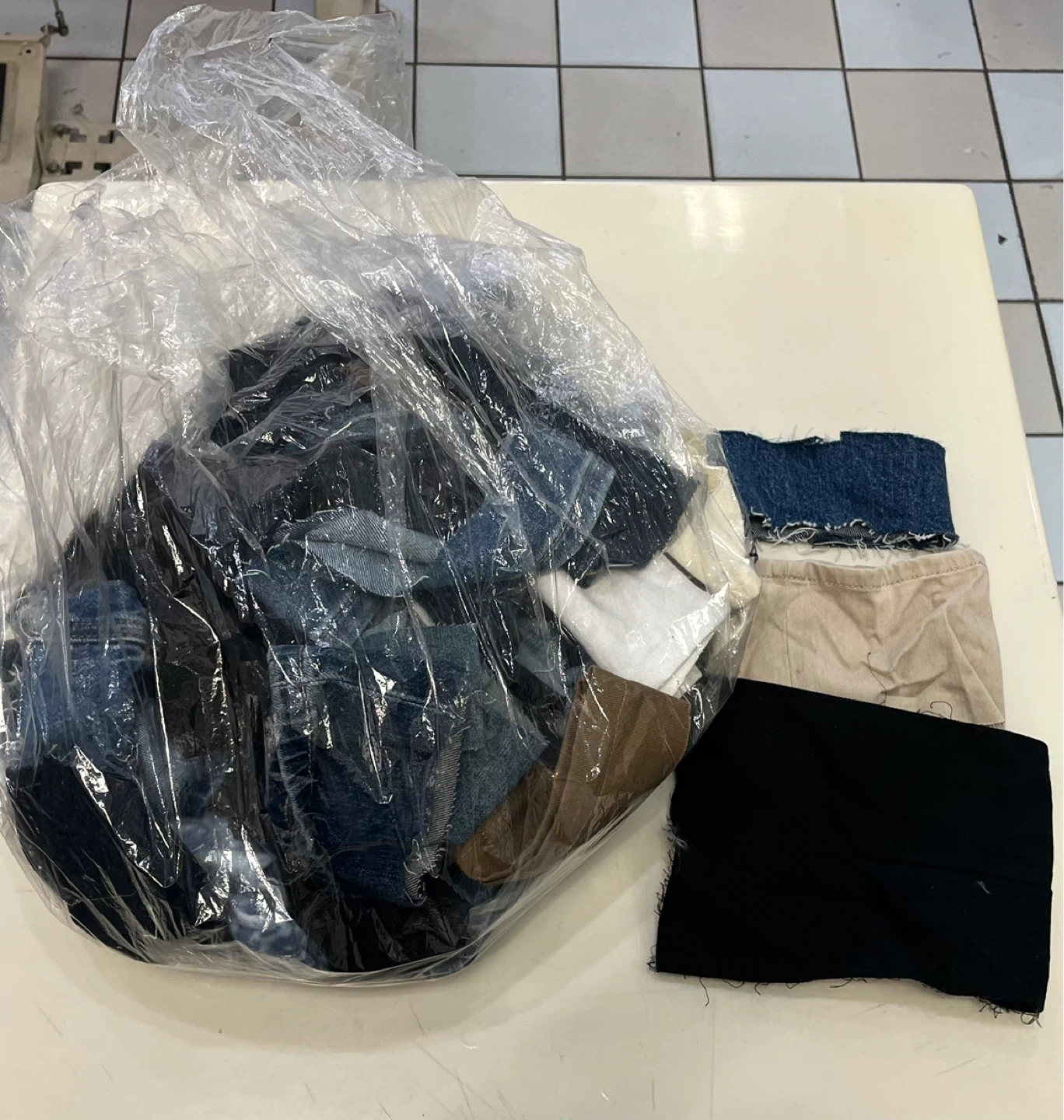 Bag of Denim Scraps - photo 2