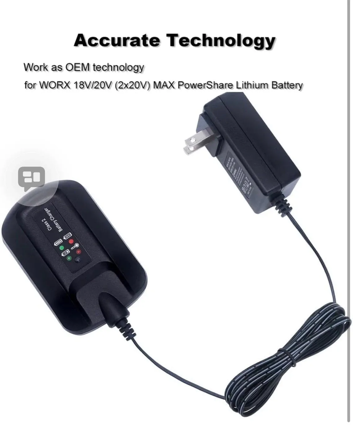 WORX 20V Lithium Battery Charger - photo 5