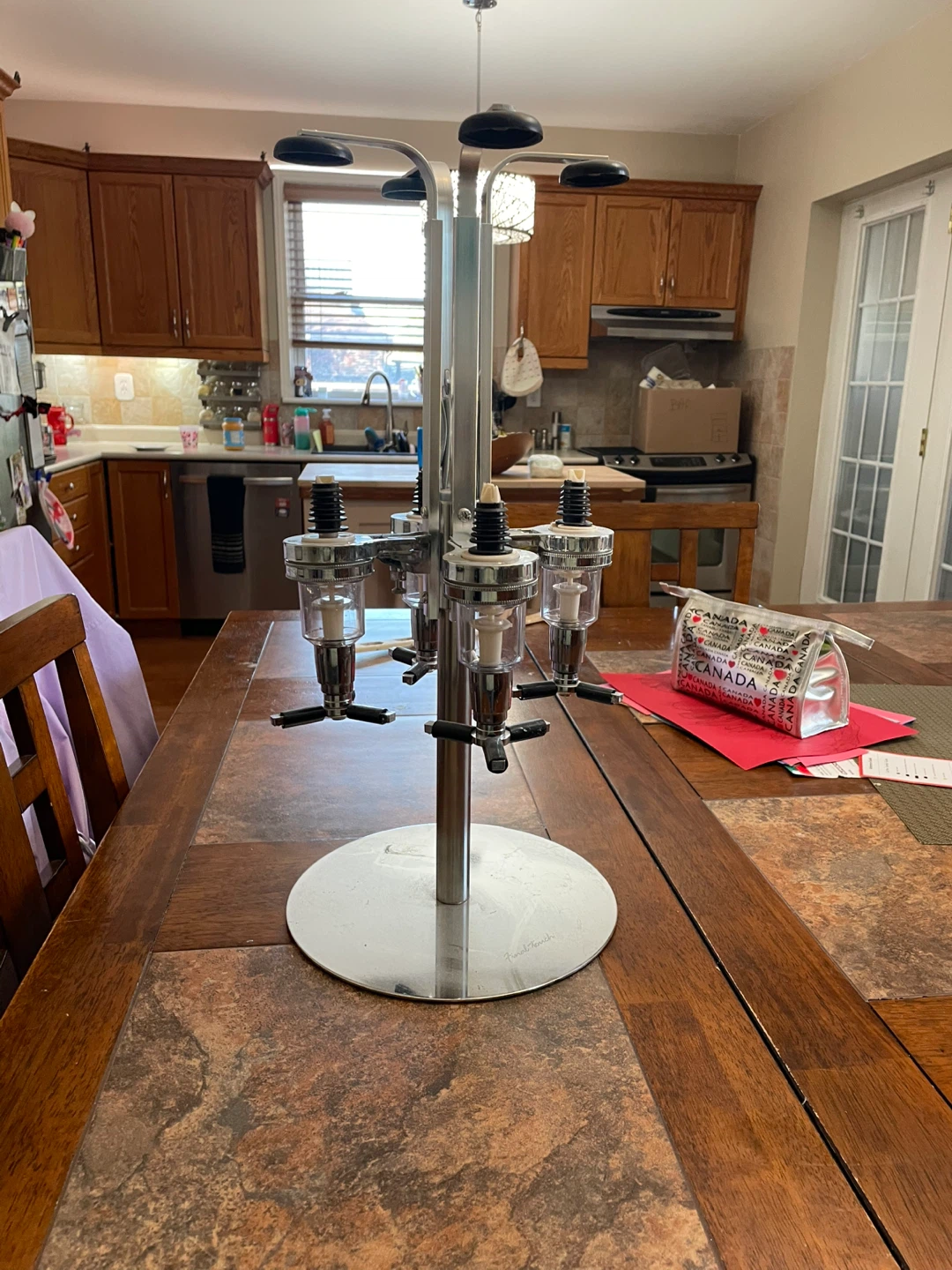 Spinning Liquor Dispenser Stand