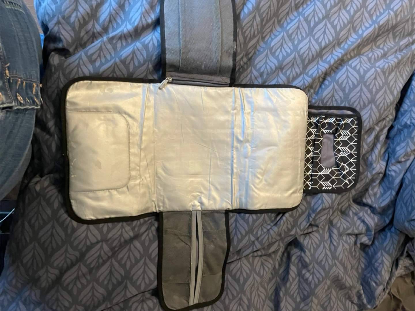 Portable Changing Pad with Diaper Organizer - photo 2