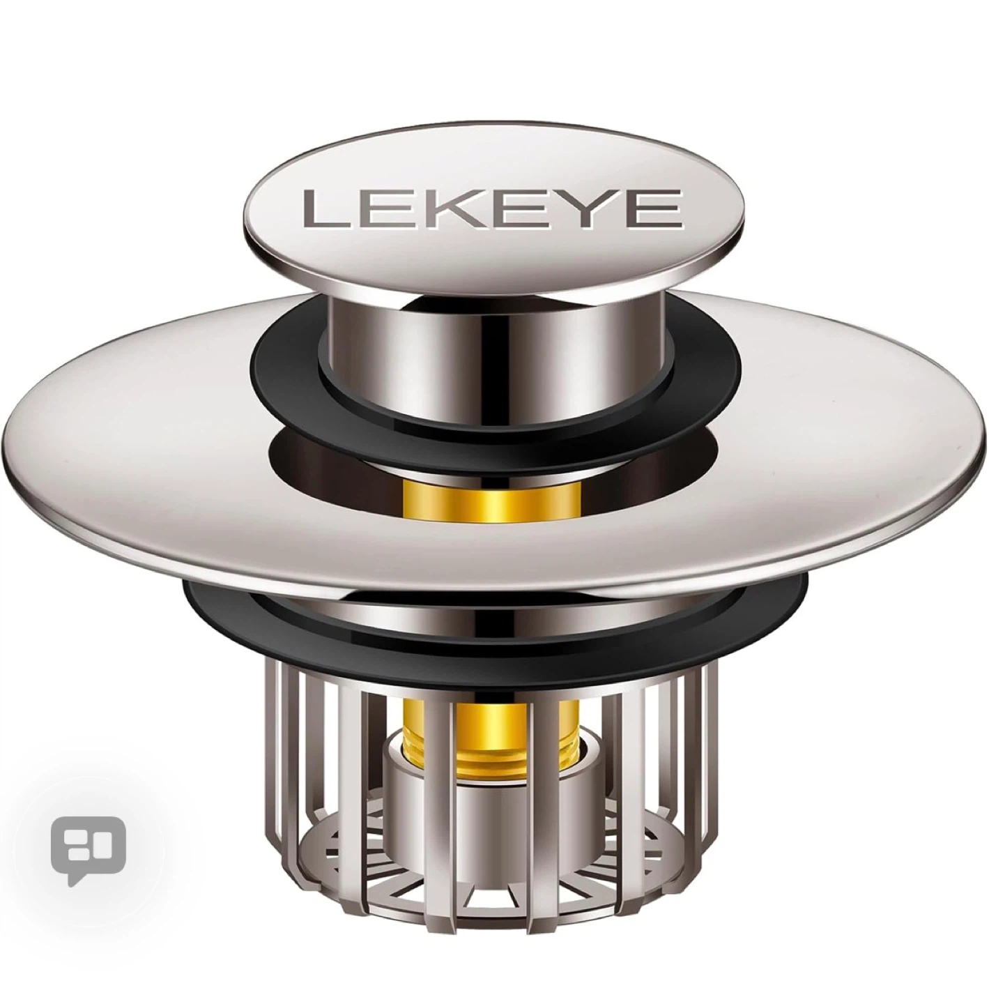 LEKEYE Bathtub Drain Stopper Plug - photo 3