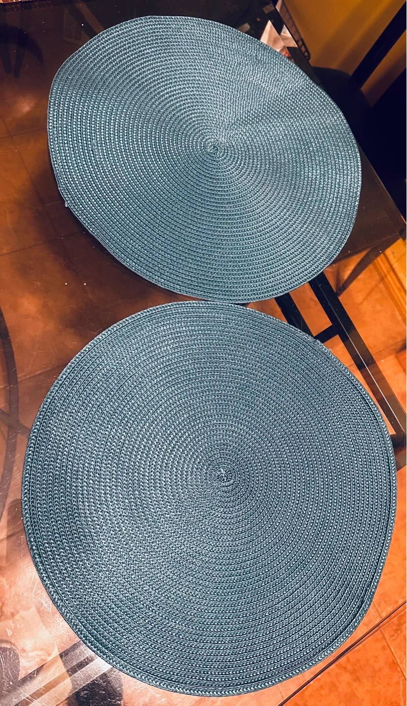 Round Woven Placemats (Set of 2)