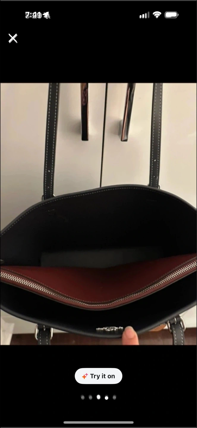 Coach Striped Tote Bag - photo 5