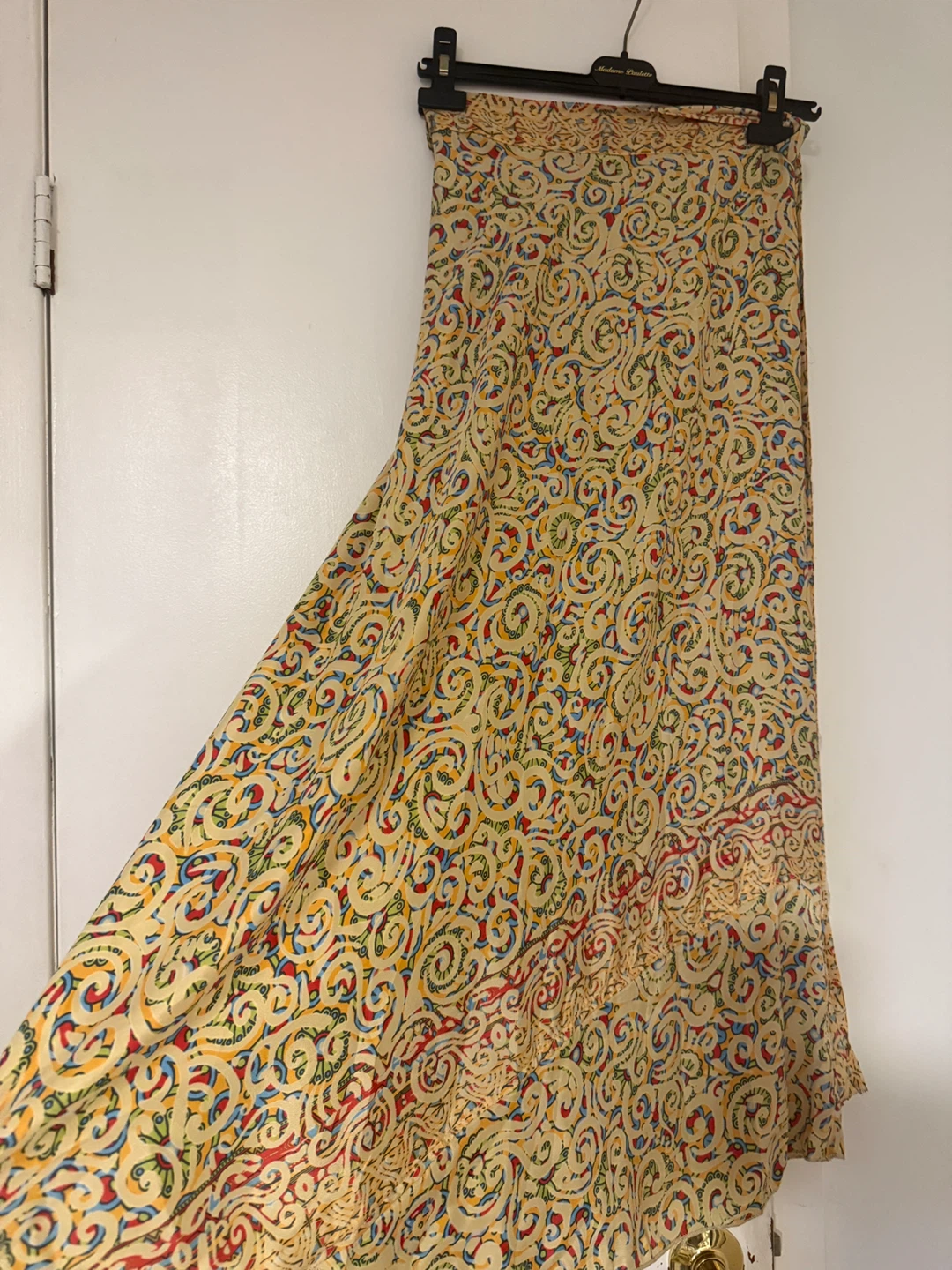 Women's silk wrap Maxi Skirt