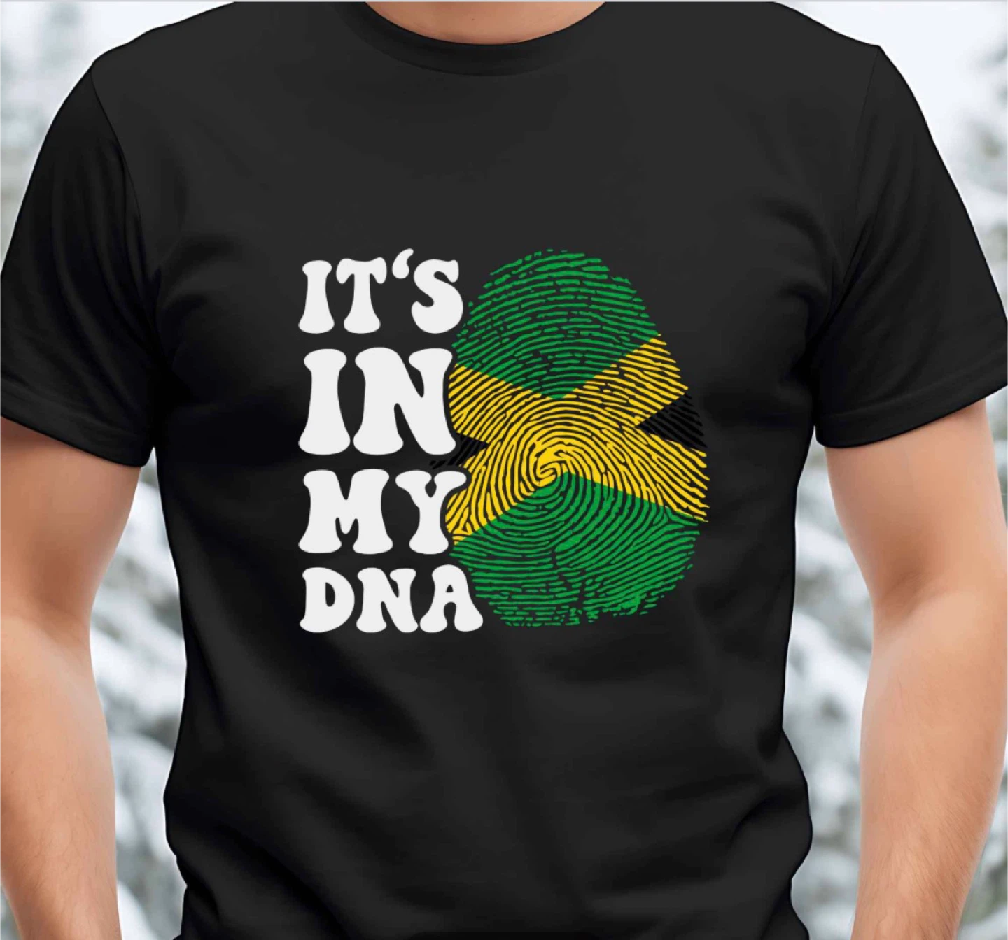 $20 T-Shirt with Trinidad and Tobago Flag Fingerprint Design - photo 3