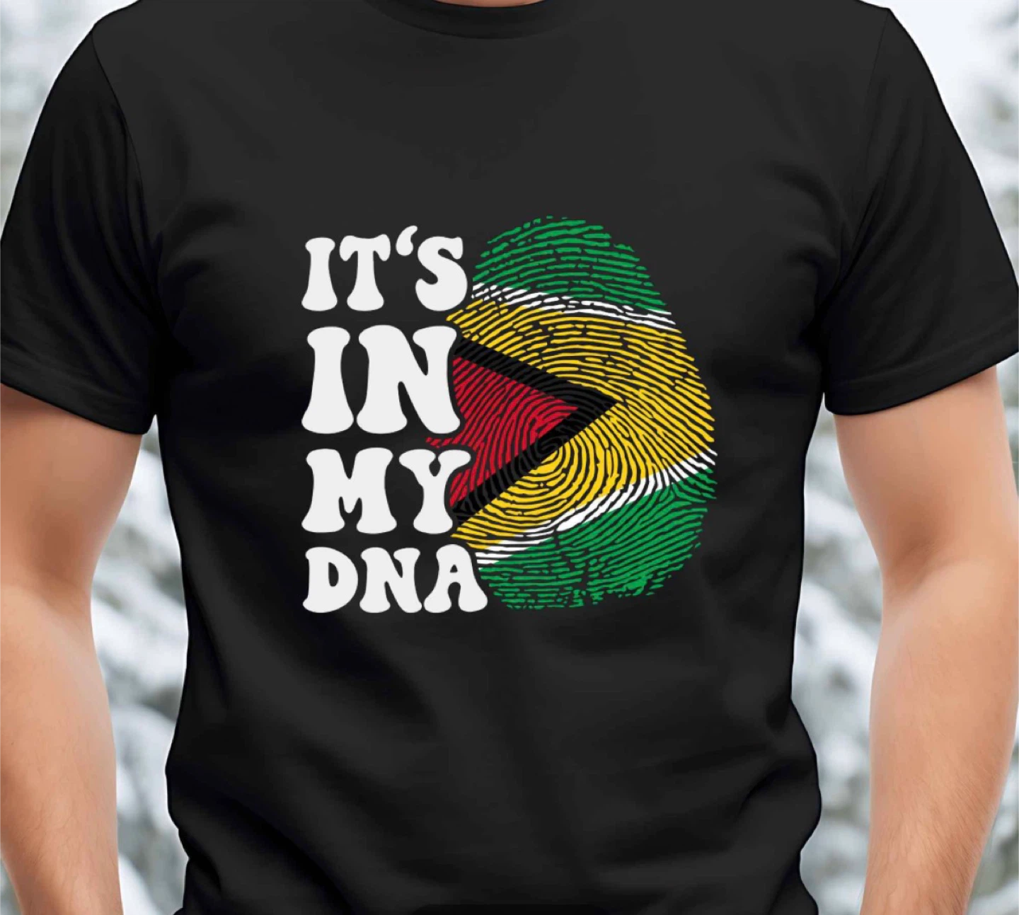 $20 T-Shirt with Trinidad and Tobago Flag Fingerprint Design - photo 2