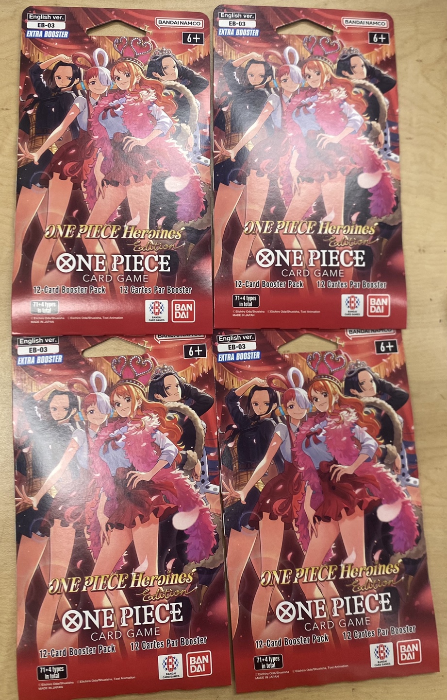 One Piece Card Game EB-03 Heroines Edition Booster Packs