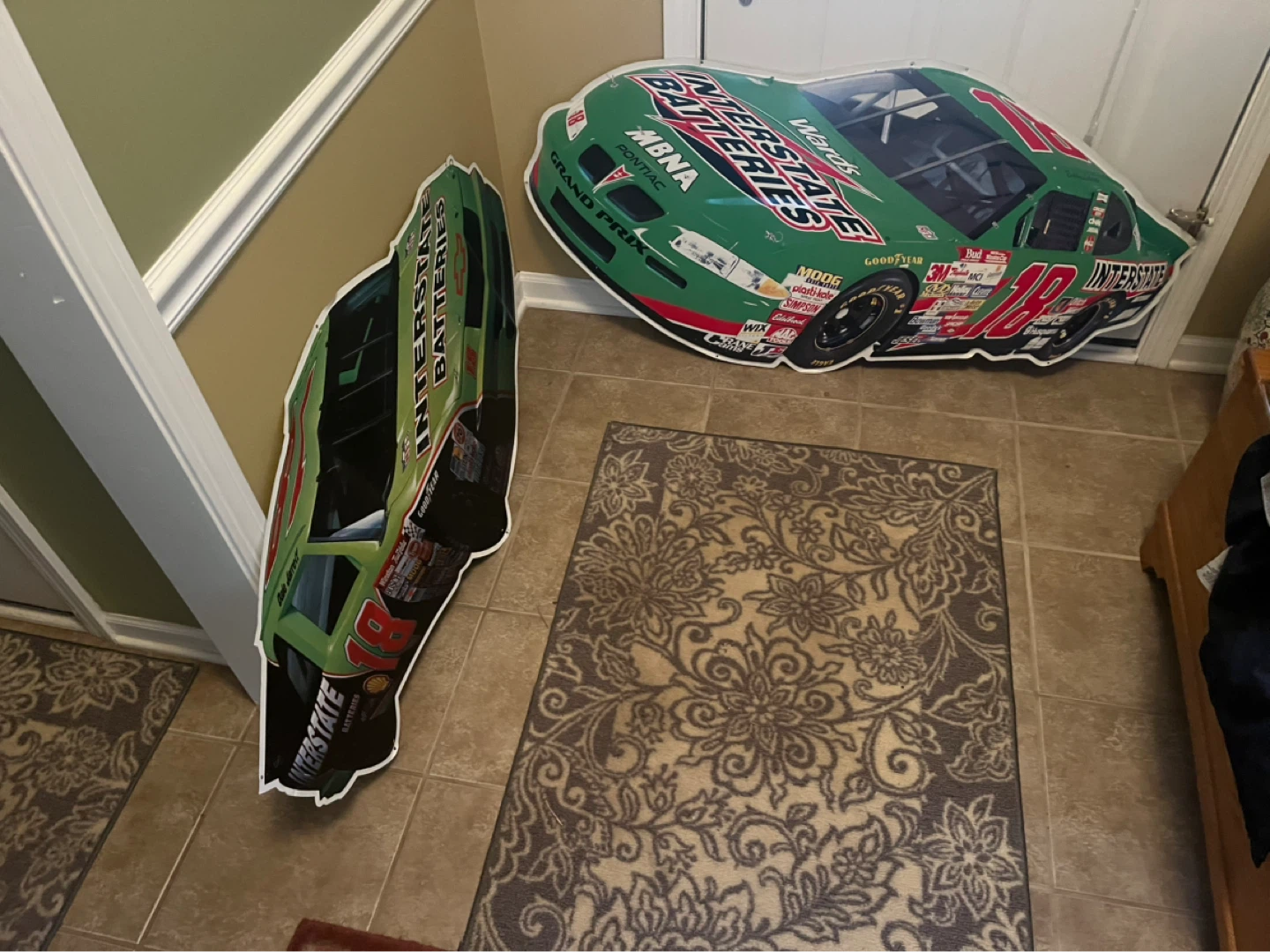 Interstate Batteries NASCAR Race Car Cardboard Cutout Standee