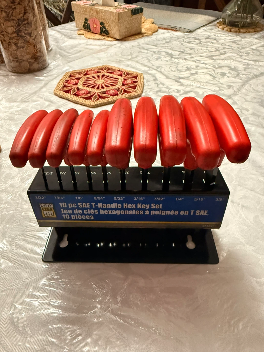 Power Fist 10 pc SAE T-Handle Hex Key Set