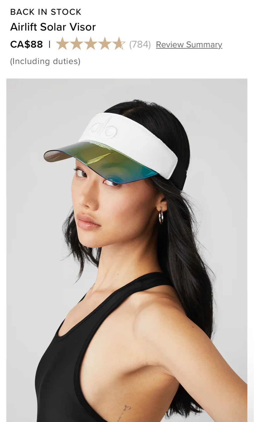 ALO Airlift Solar Visor - White - photo 3