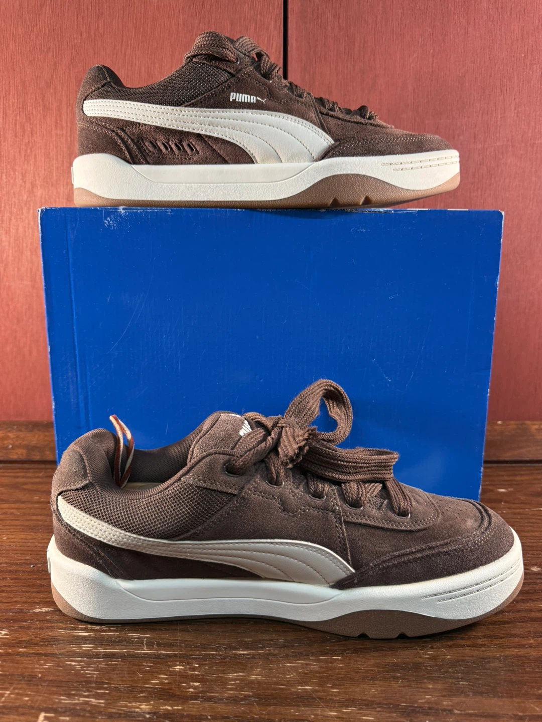 PUMA Park Lifestyle Sk8 Brown Lace Up Men’s Sneakers Size US 11 - photo 2