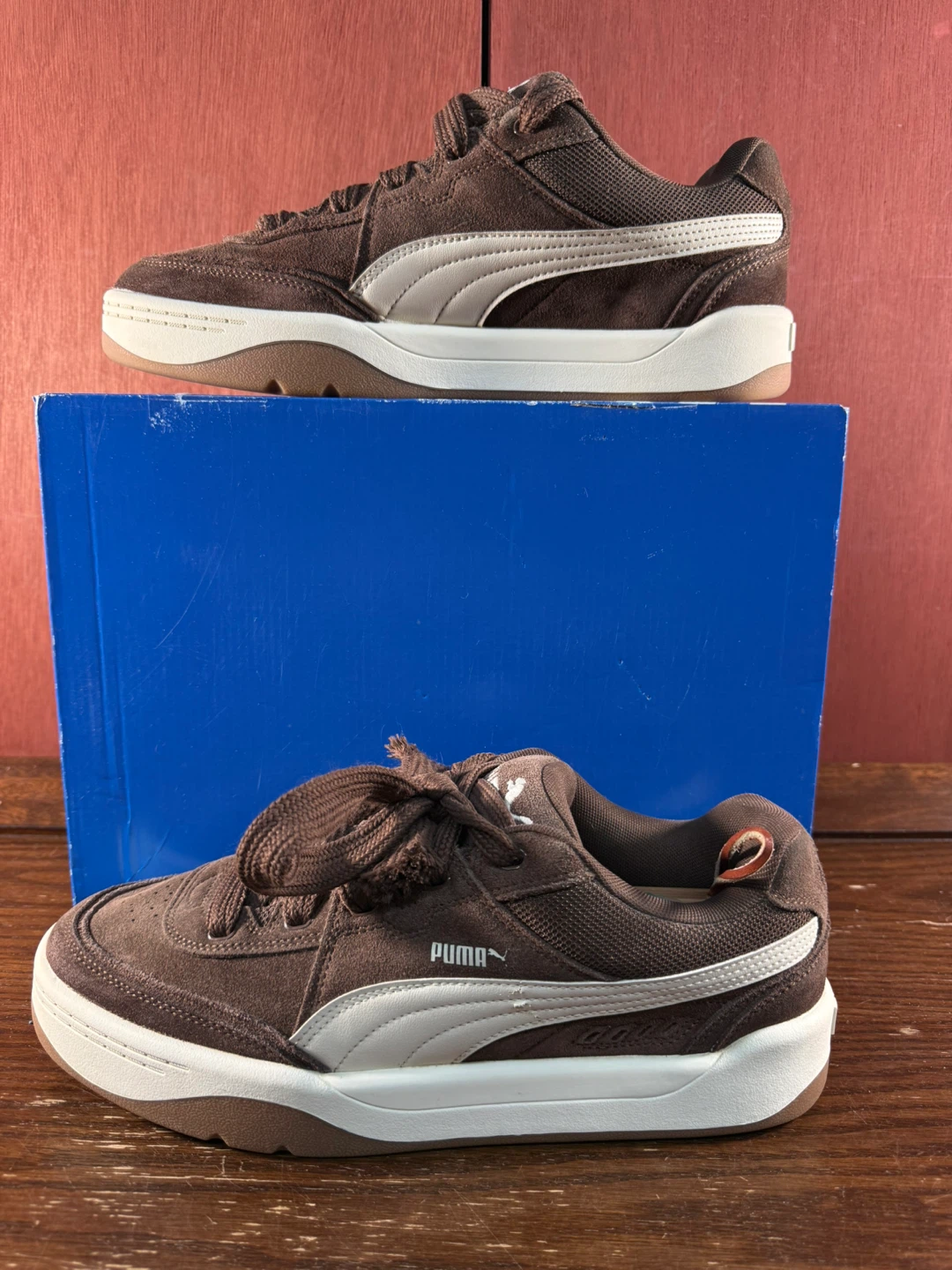 PUMA Park Lifestyle Sk8 Brown Lace Up Men’s Sneakers Size US 11