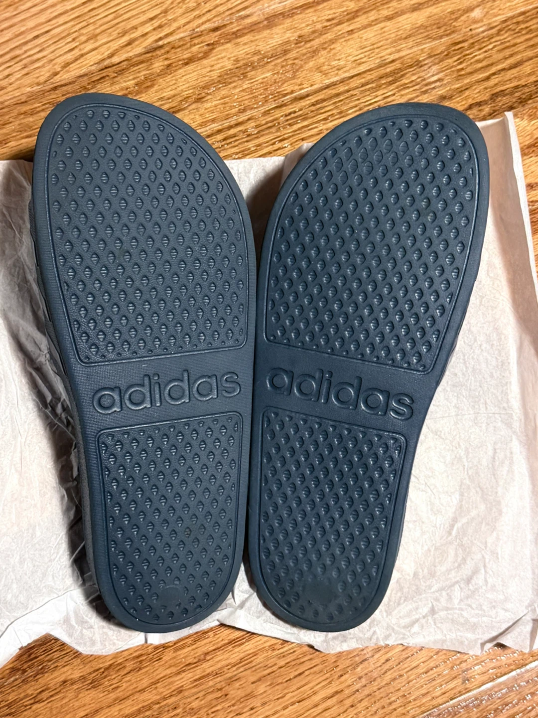 🌱 Adidas Adilette Aqua Slides - Size 8/9 - Blue - photo 5