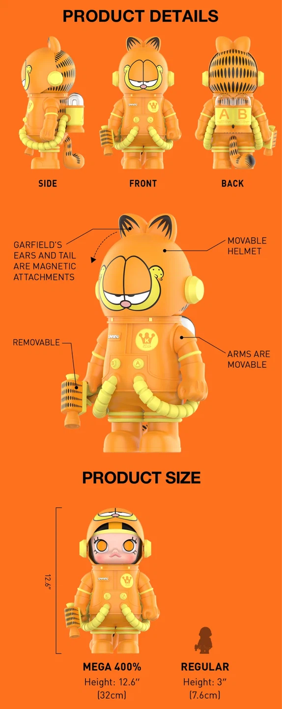 🌱 POP MART Mega Space Molly Garfield 400% - photo 2