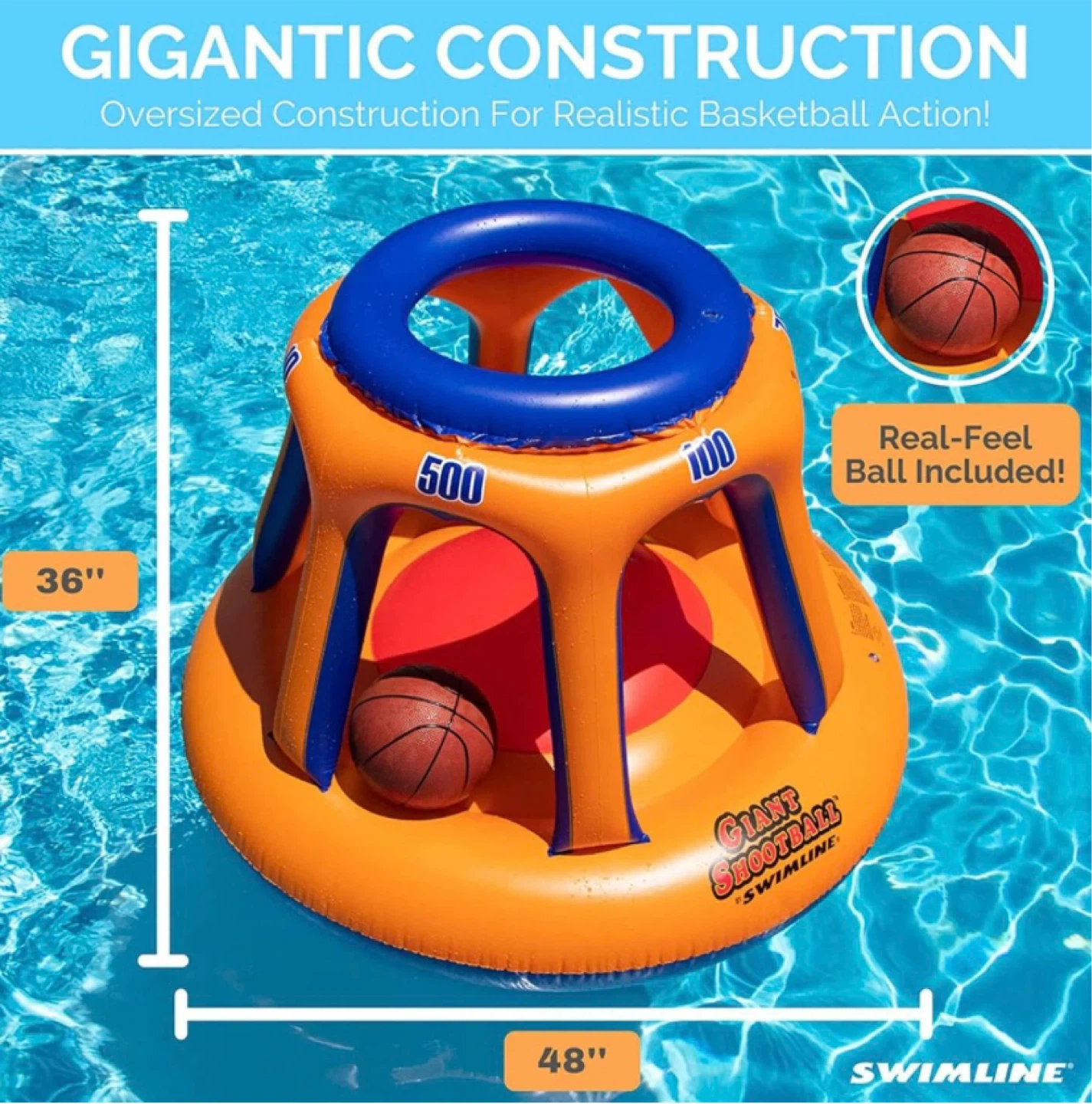 Swimline Giant Shootball Inflatable Pool Game - photo 5