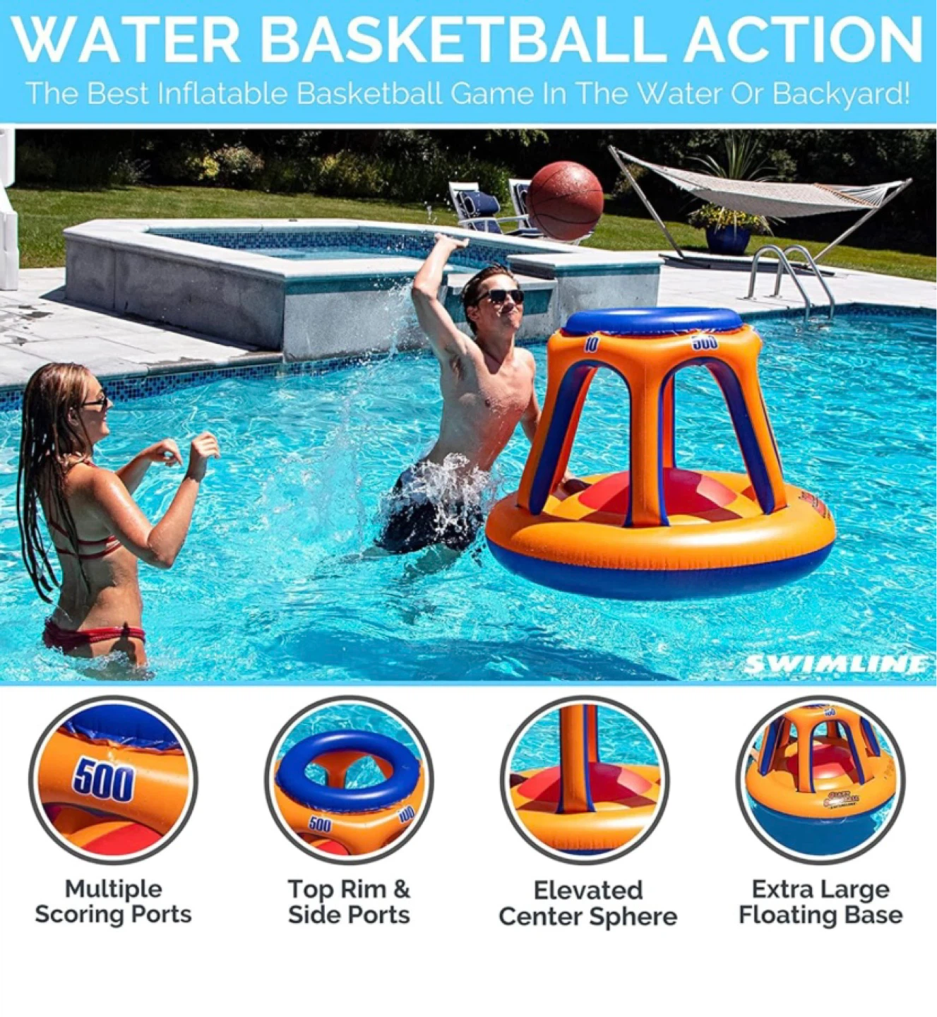 Swimline Giant Shootball Inflatable Pool Game - photo 3