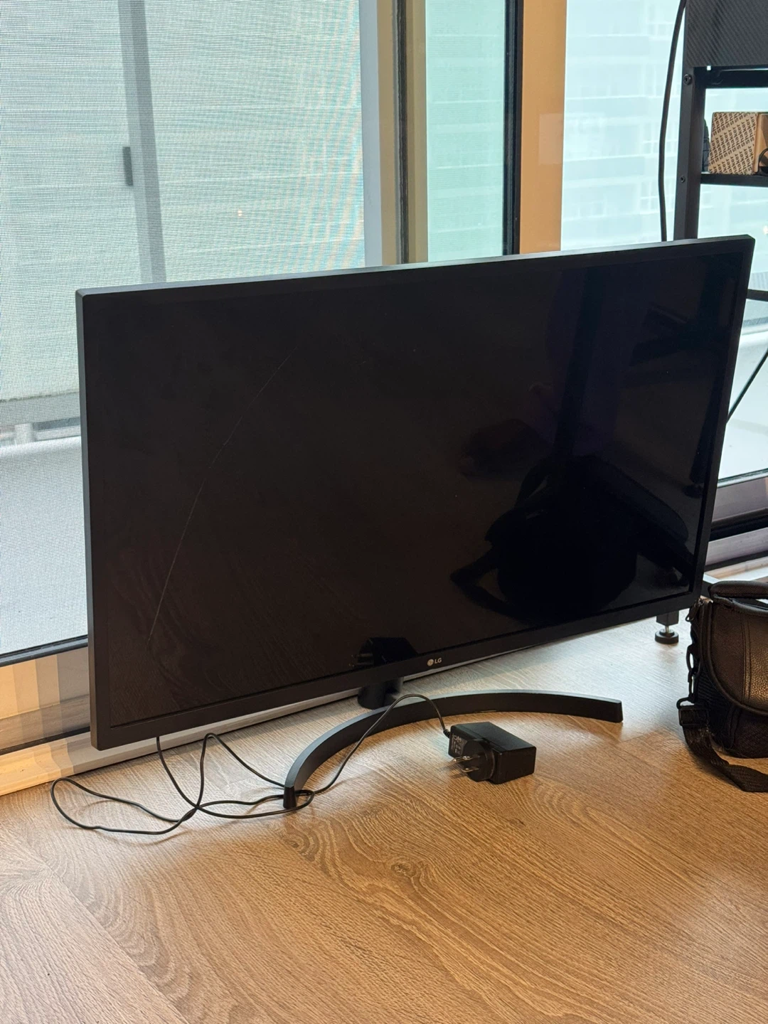 LG Monitor with Stand and Power Adapter