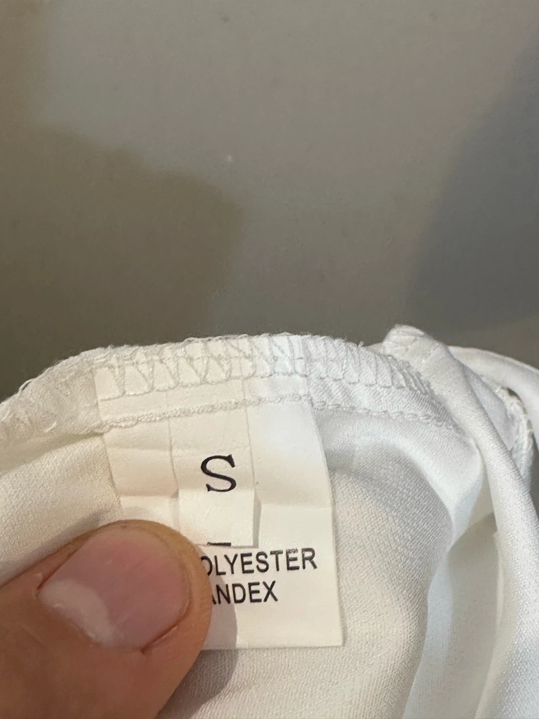 SHEIN White Polyester Spandex Pants - Size S - photo 3