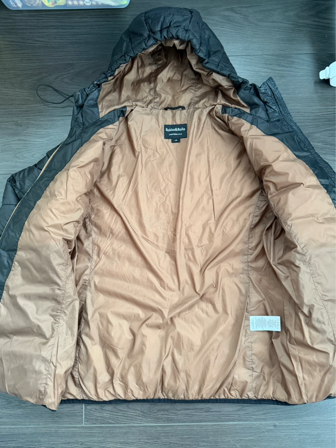 Black Puffer Winter Jacket (Size L) - photo 2