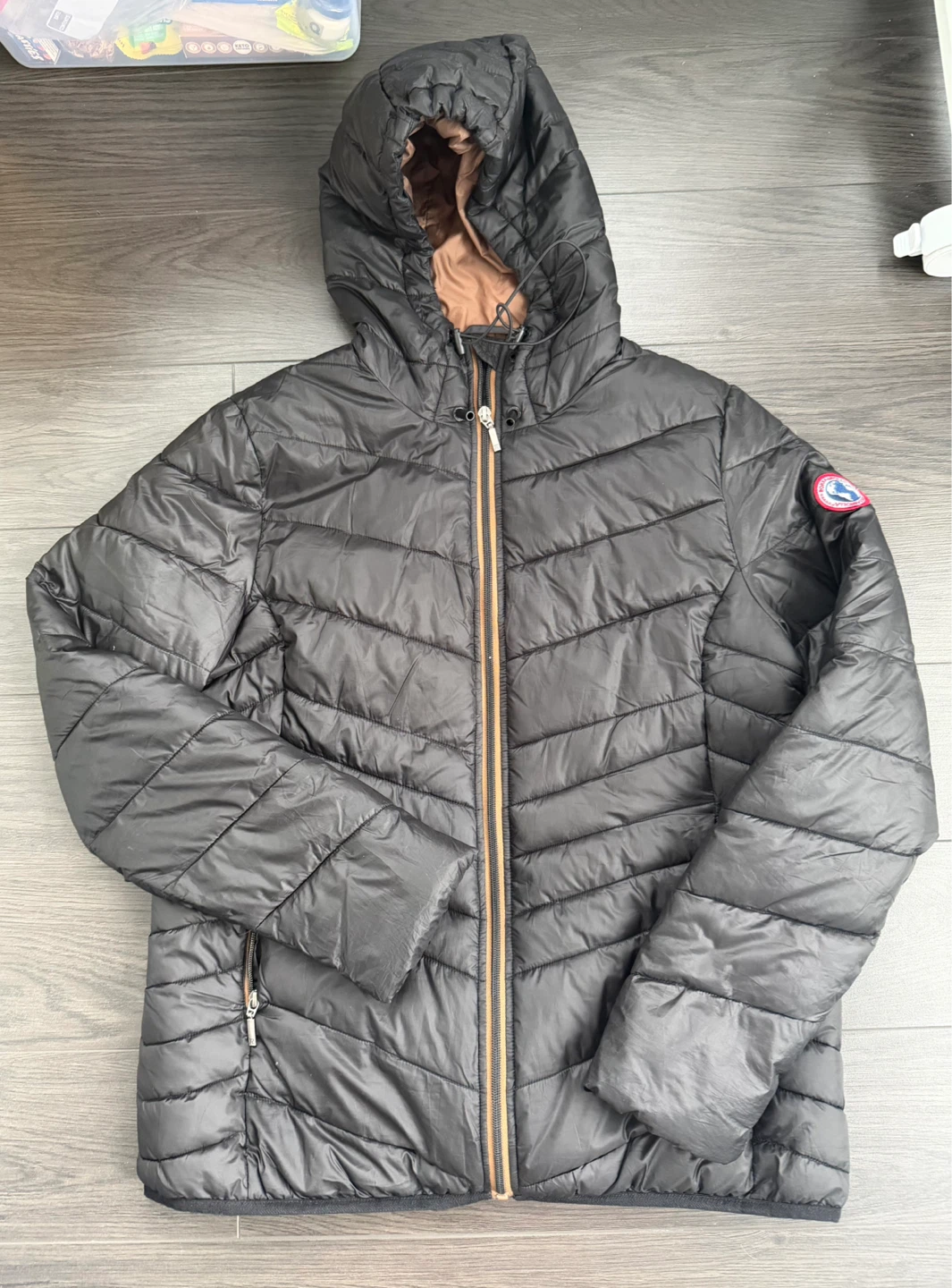 Black Puffer Winter Jacket (Size L)