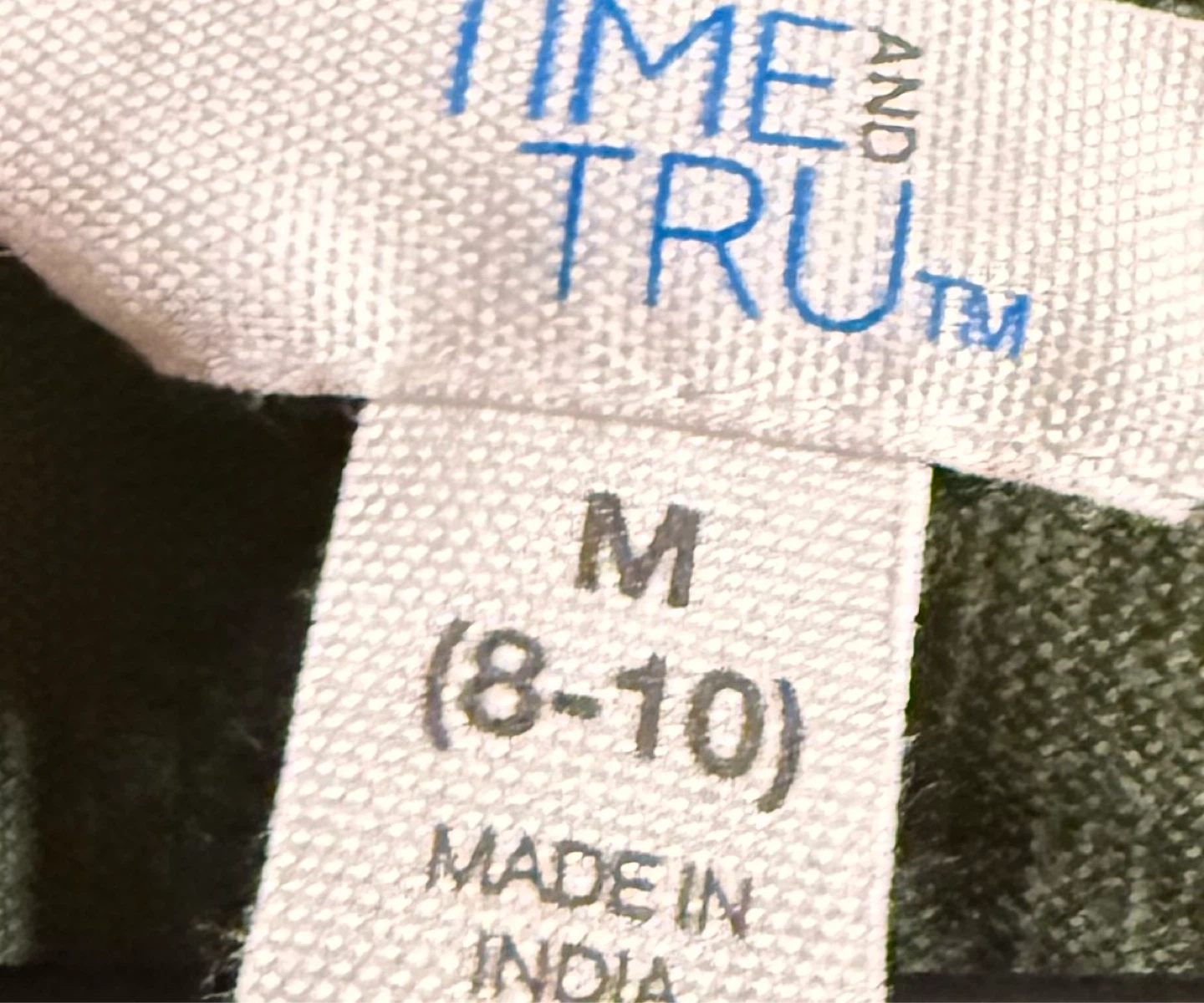 Read the description Time and Tru Olive Green  Size M (8-10) - photo 2