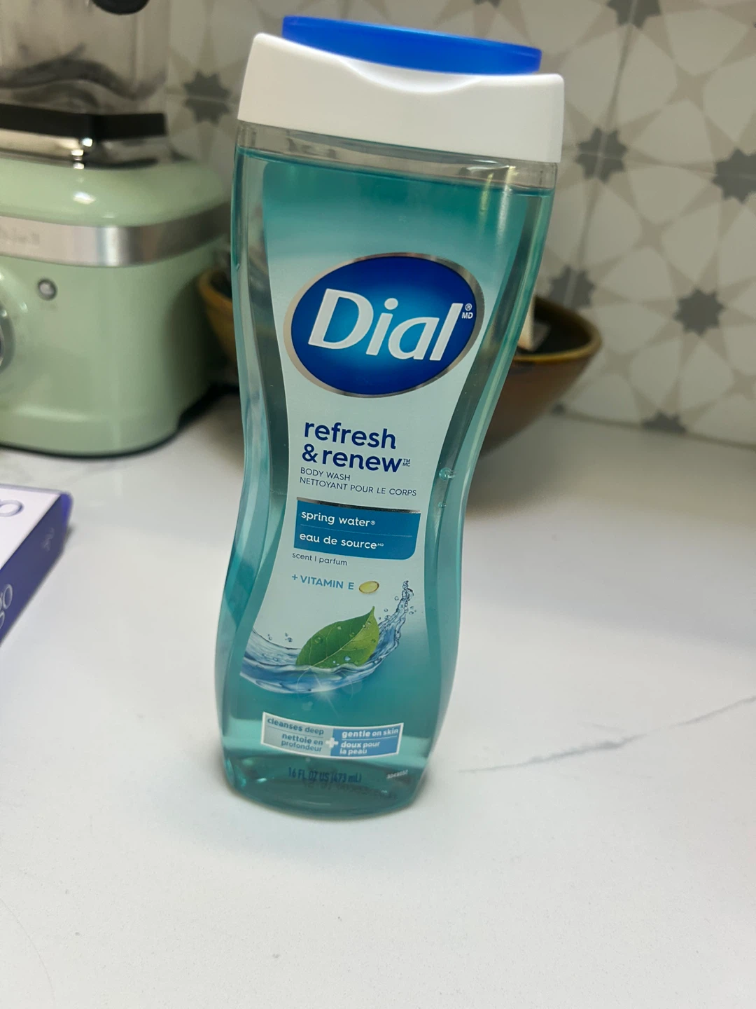 Dial Refresh & Renew Body Wash, Spring Water Scent, 16 oz