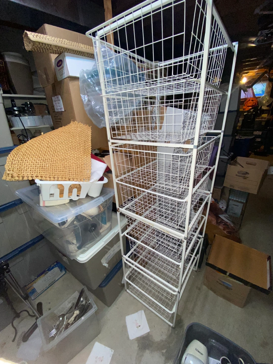 White wire 6-tier storage drawers can be taken apart - photo 2