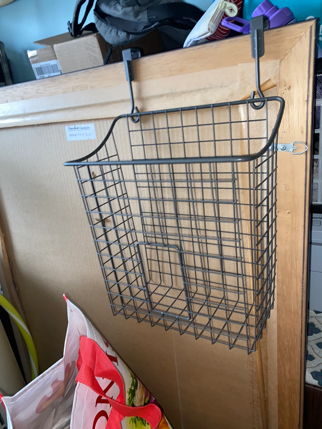 Wire Over-the-Door Storage Basket