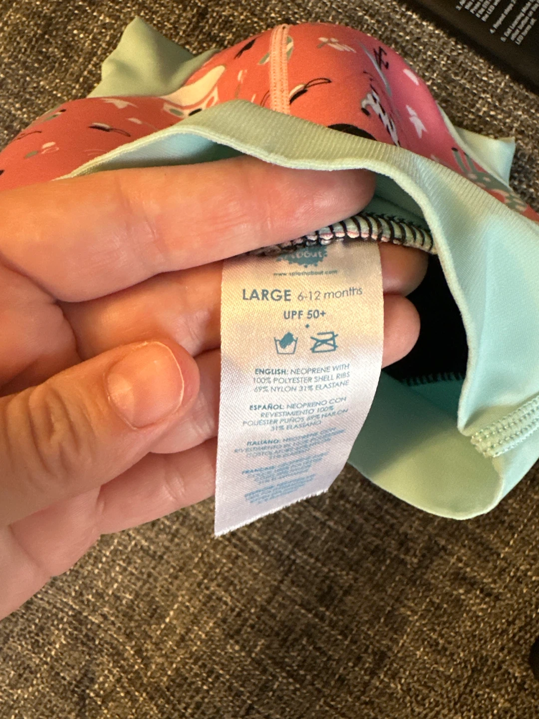 Splash About Happy Nappy Swim Diaper - Large (6-12 months) 🌱 - photo 2