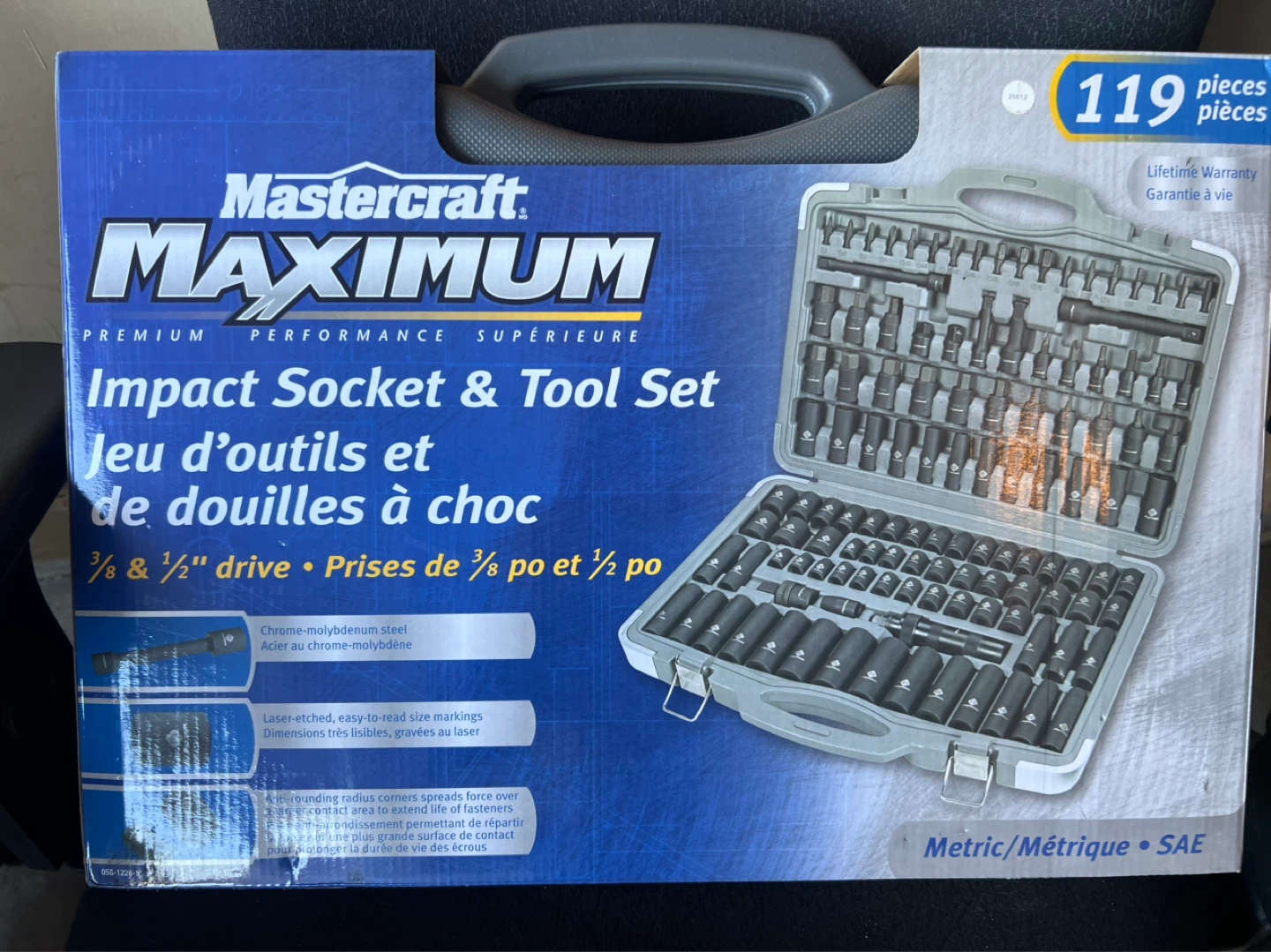 Mastercraft Maximum 119-Piece Impact Socket & Tool Set