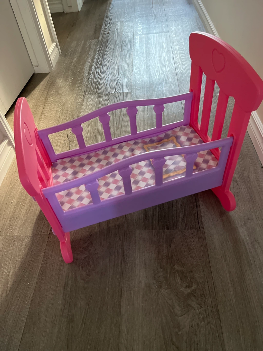 Pink and Purple Doll Cradle - photo 2