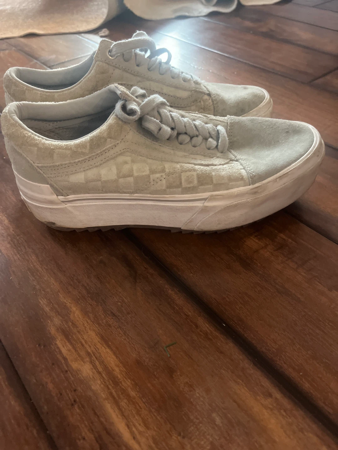 Vans Old Skool Checkerboard Suede Shoes