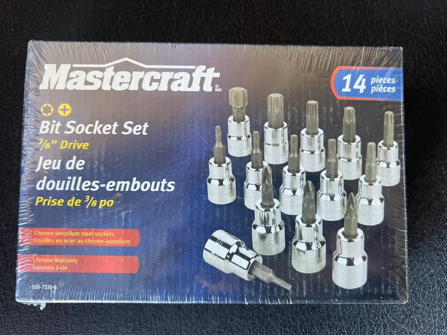 Mastercraft 14-Piece Bit Socket Set 3/8" Drive