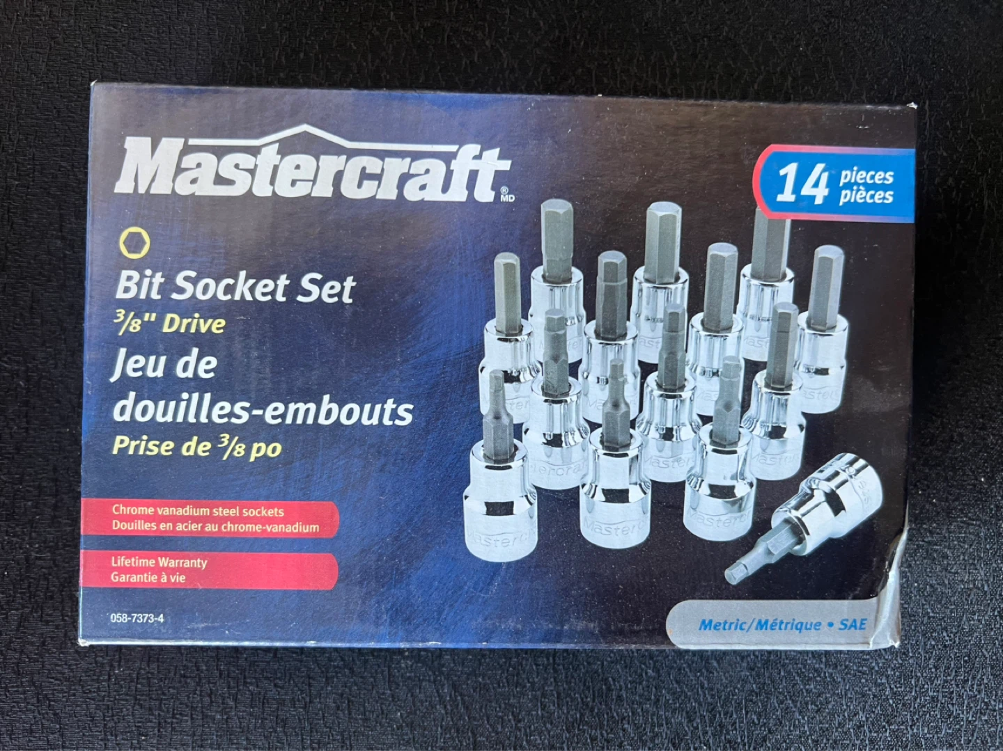 Mastercraft 14-Piece 3/8" Drive Bit Socket Set