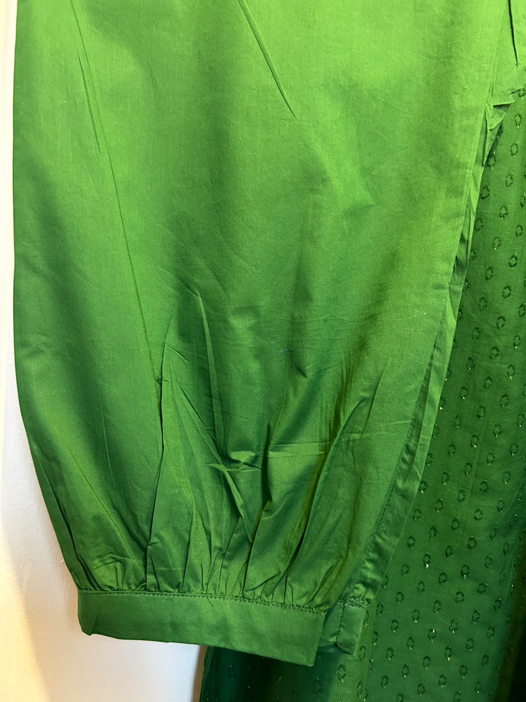 Limelight Green Embroidered 3 pcs dress - photo 3