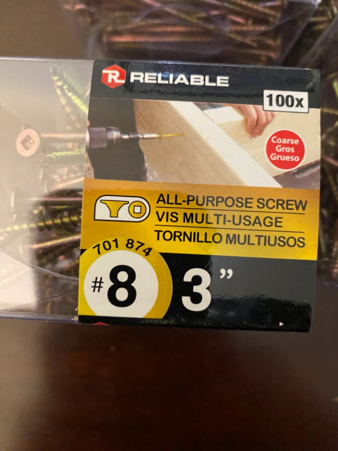 Reliable All-Purpose Screws #8 x 3" (400 count) - photo 4