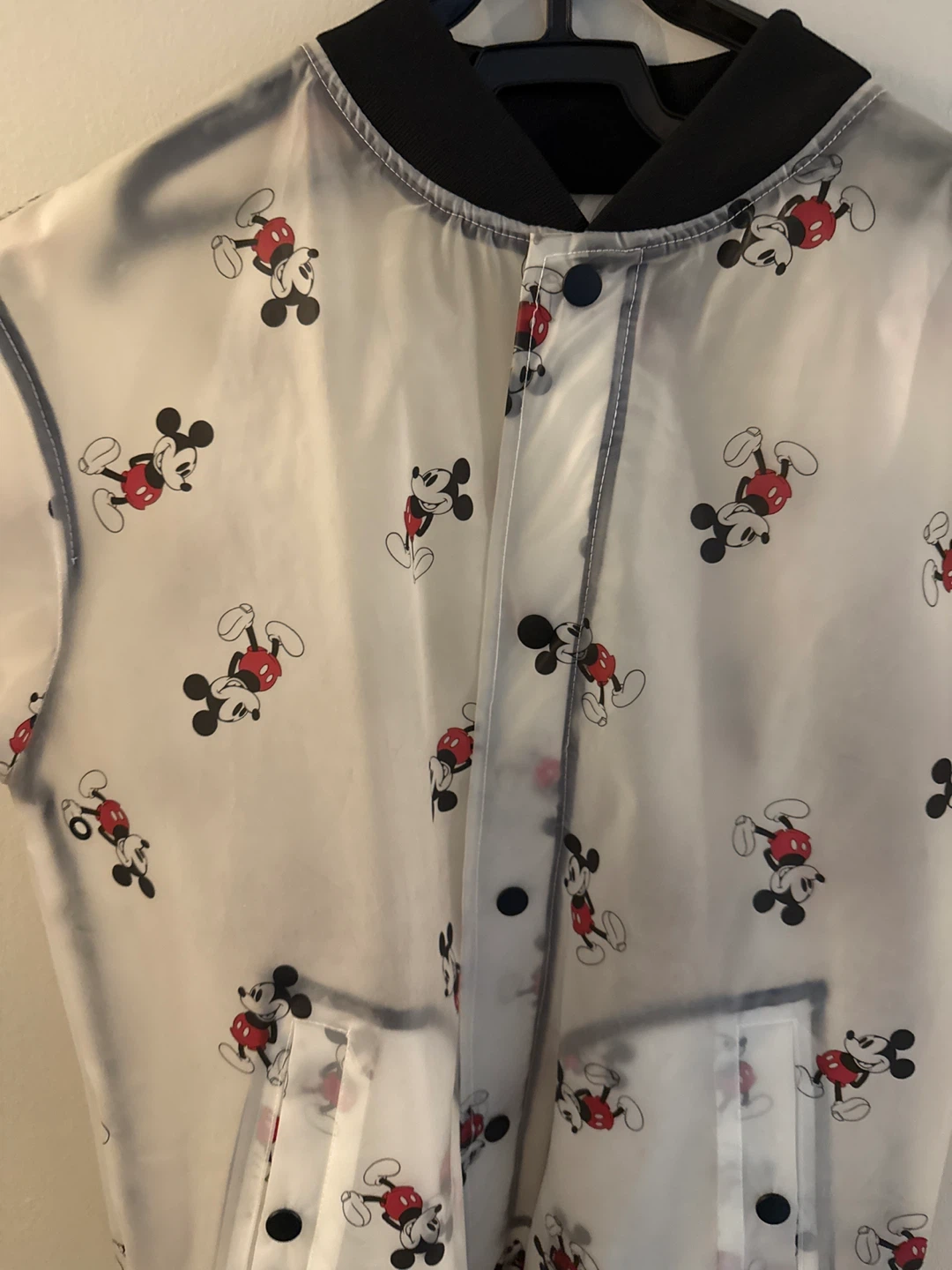 Disney Mickey Mouse Clear Rain Jacket Size S - photo 2