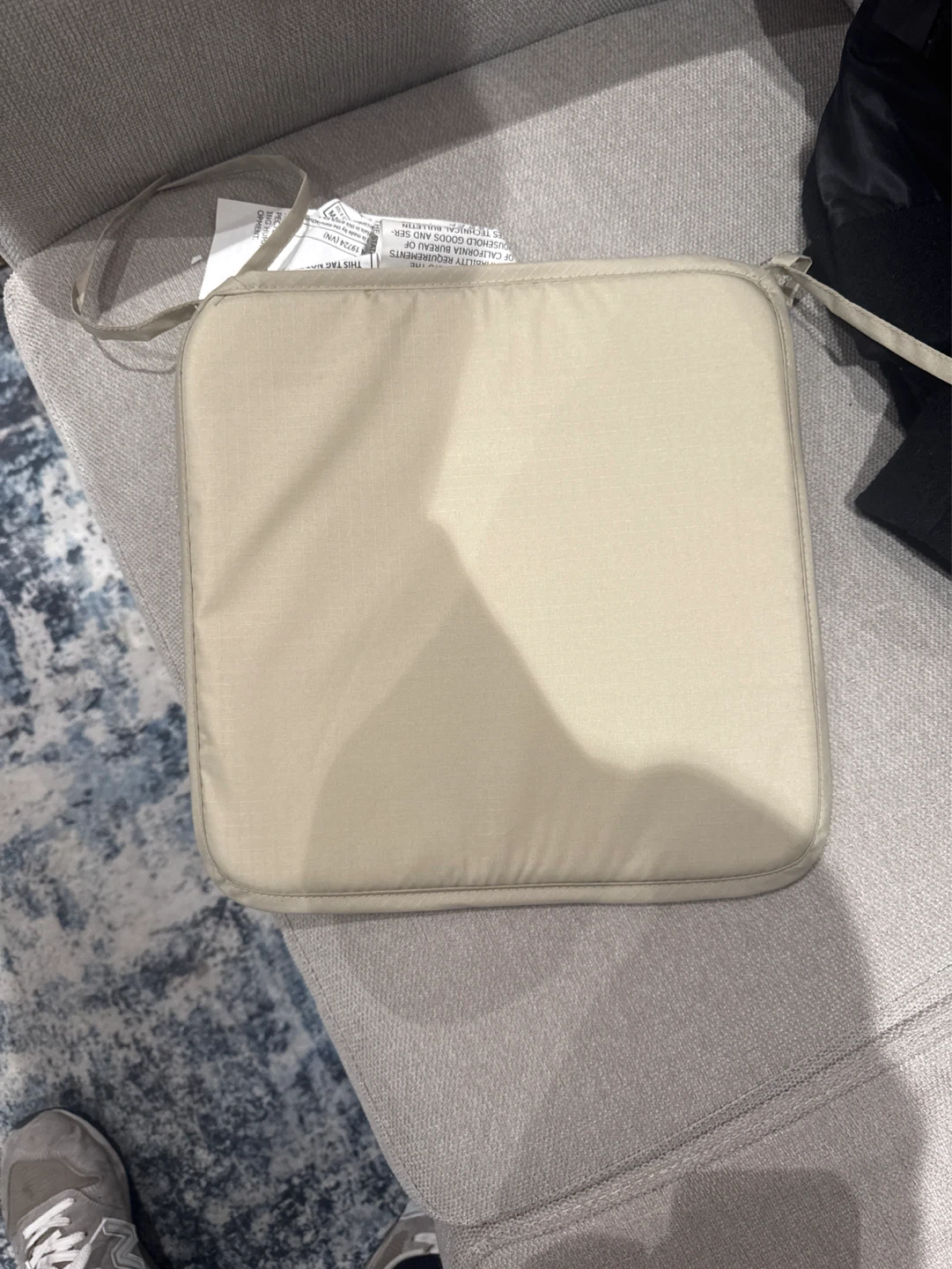 Beige Square Seat Cushions