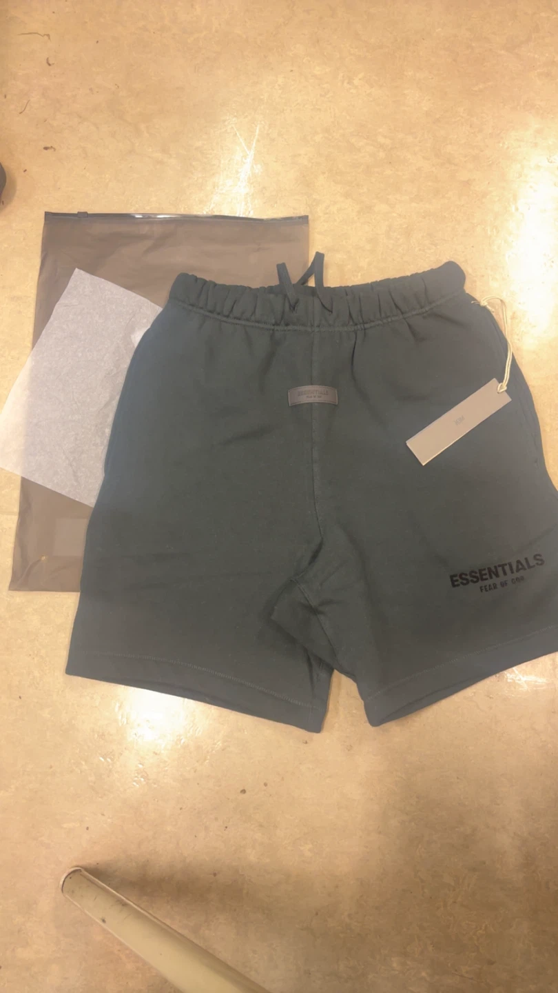 Essentials Black Sweat Shorts - XS
