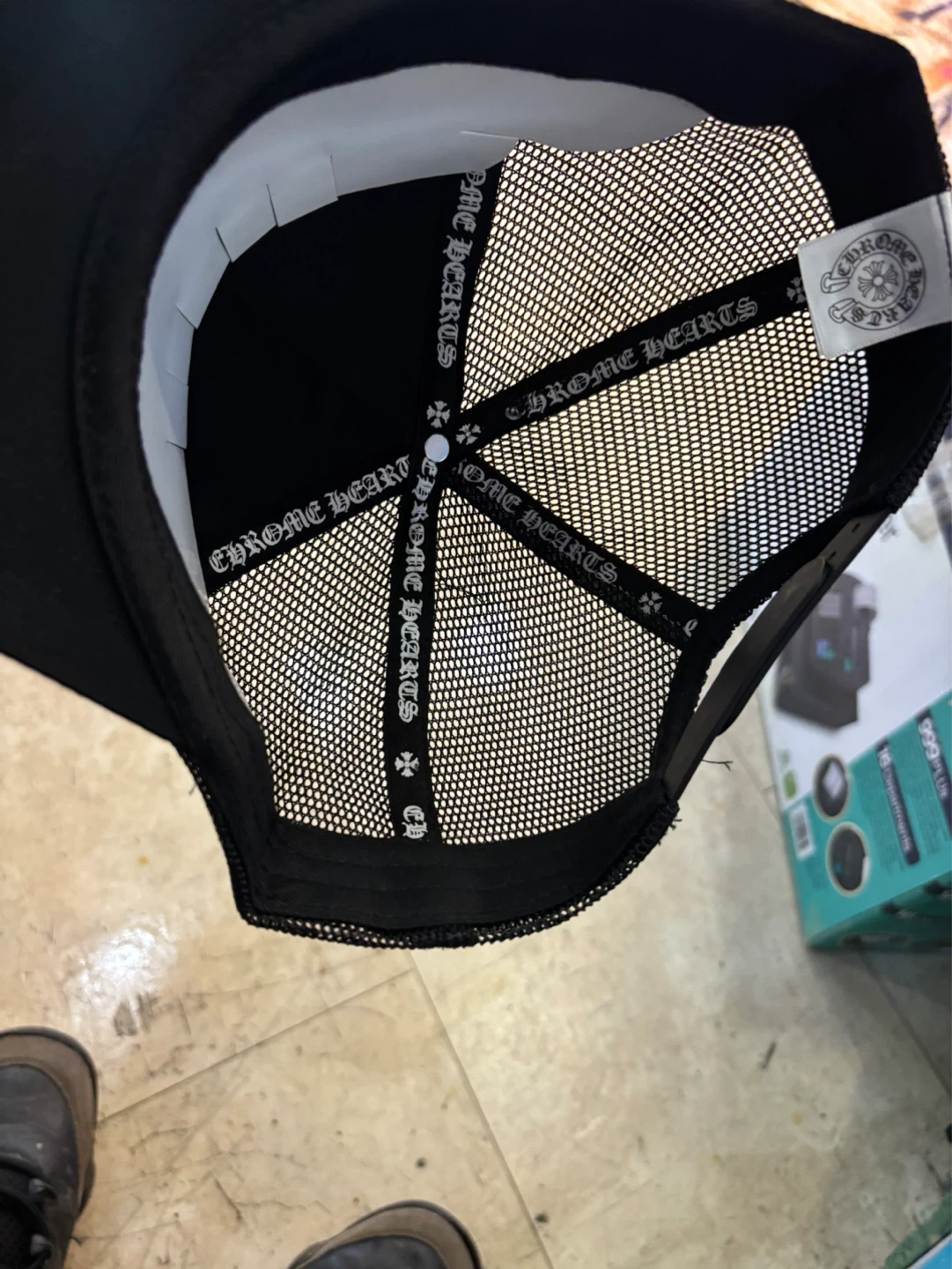 Chrome Hearts Trucker Hat Black Hollywood USA - photo 3